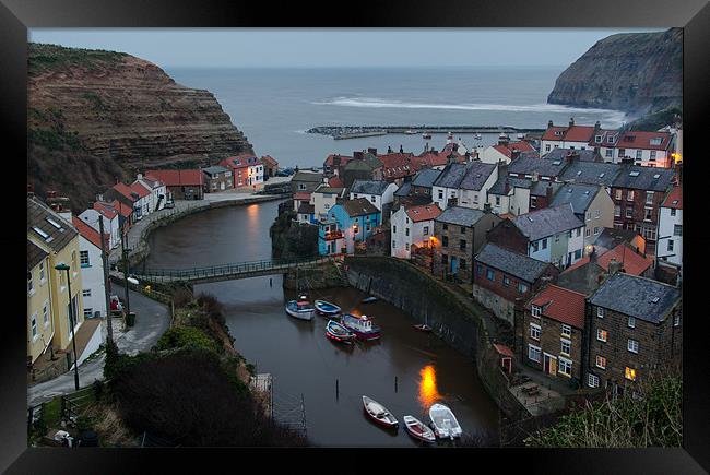 Staithes Framed Print by Jonathan Parkes