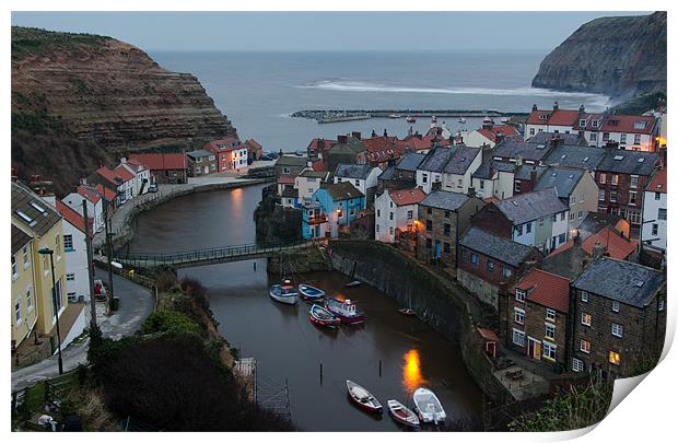 Staithes Print by Jonathan Parkes
