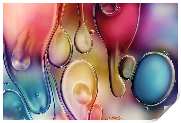 Drips of Colour Print by Sharon Johnstone