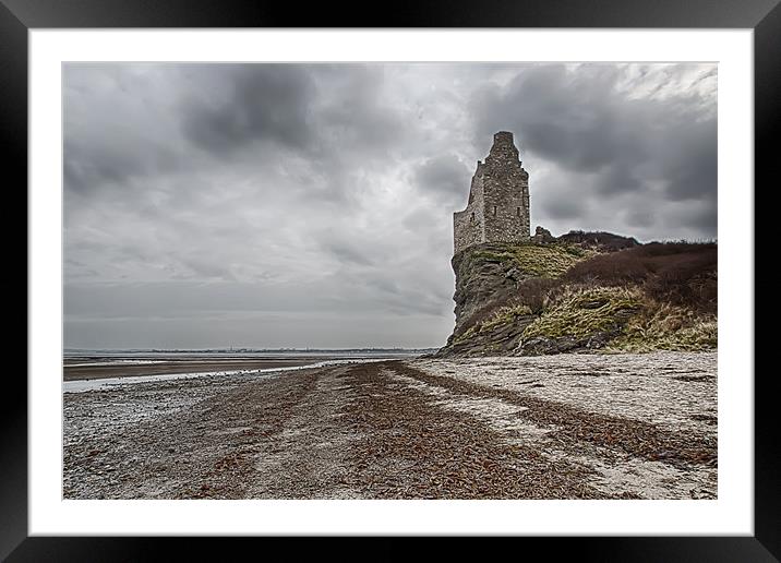 Castle on a cliff Framed Mounted Print by Sam Smith