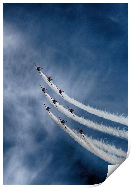 Red Arrows Print by Phil Clements