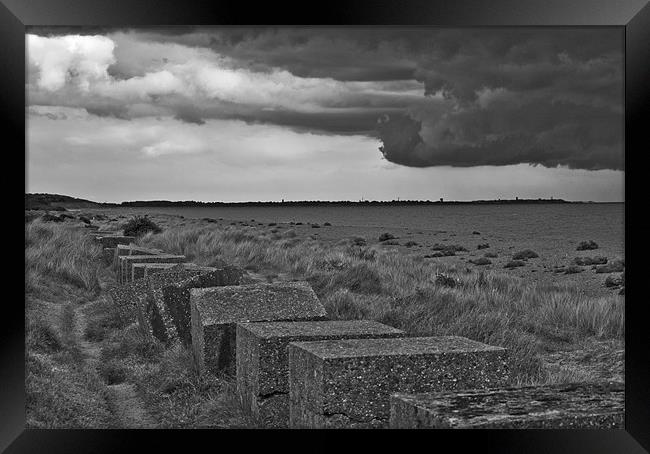 A Storm Is Coming Framed Print by Darren Burroughs