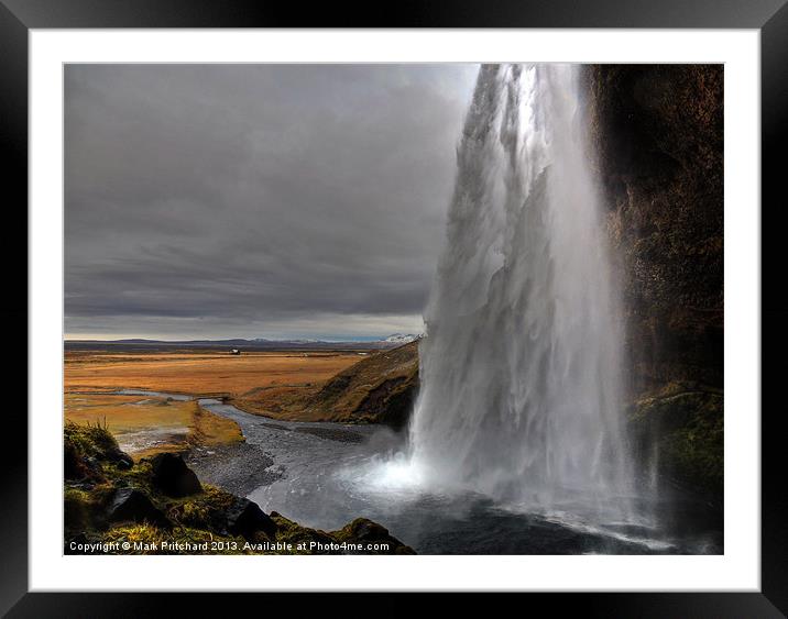 Seljalandsfoss Waterfall Framed Mounted Print by Mark Pritchard