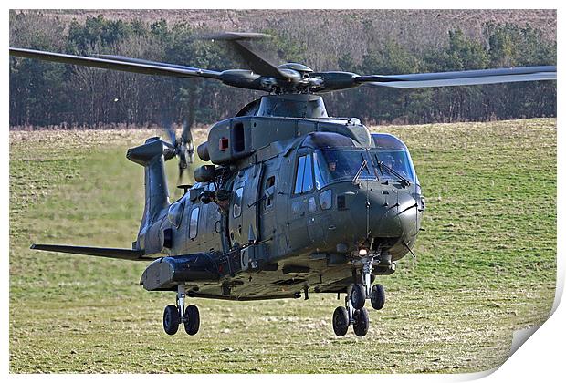 RAF Merlin Print by Oxon Images