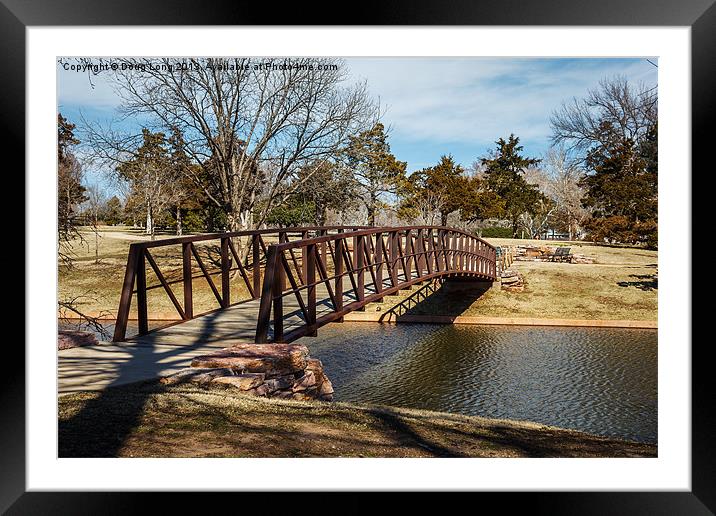 Bridge Over The Pond Framed Mounted Print by Doug Long