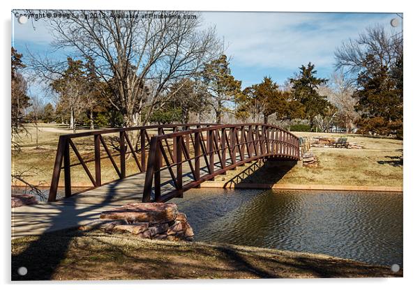 Bridge Over The Pond Acrylic by Doug Long