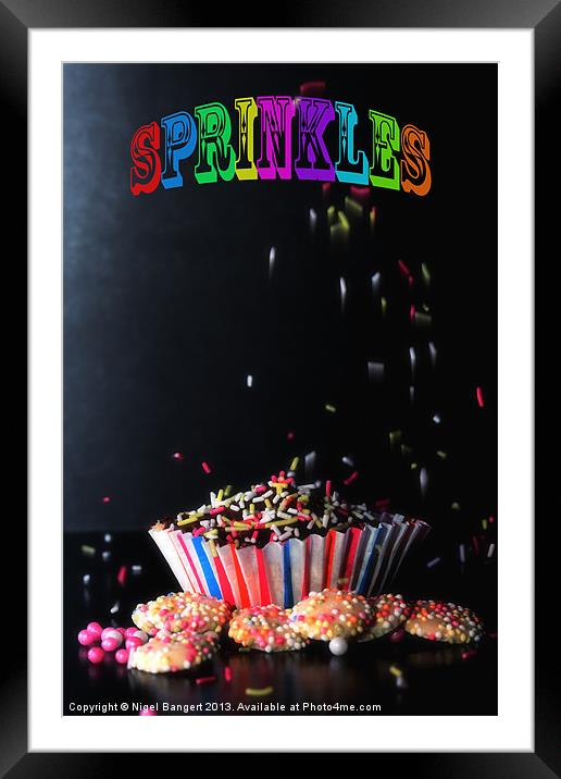 Sprinkles Framed Mounted Print by Nigel Bangert