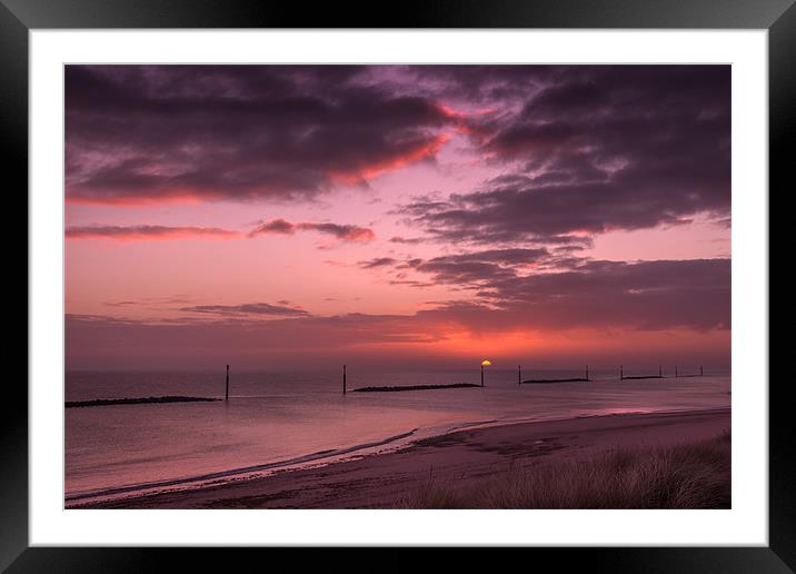 Sea Palling Sunrise Framed Mounted Print by Stephen Mole