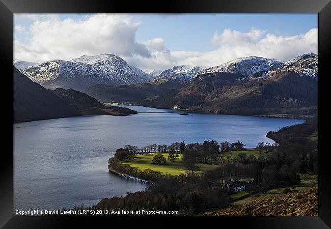 Ullswater - English Lake District Framed Print by David Lewins (LRPS)