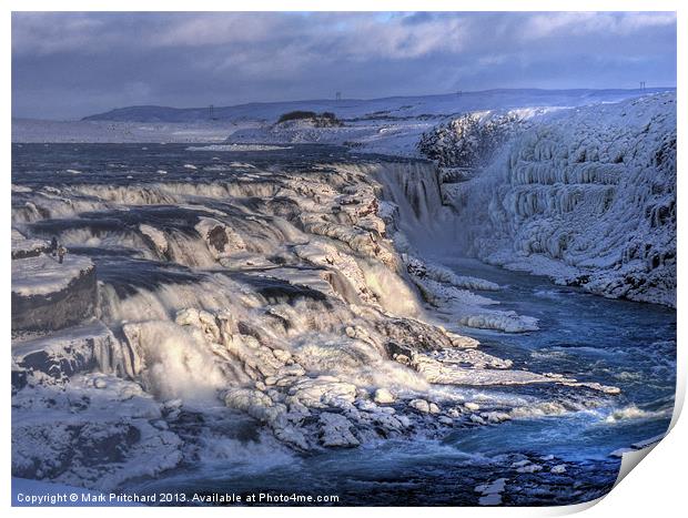 Gullfoss Waterfall Print by Mark Pritchard