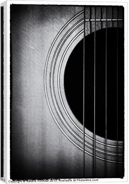 Guitar Film Noir Canvas Print by Natalie Kinnear