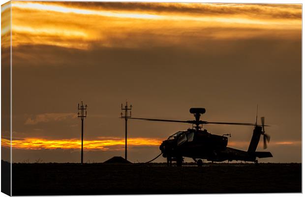 Apache at sunset Canvas Print by Oxon Images