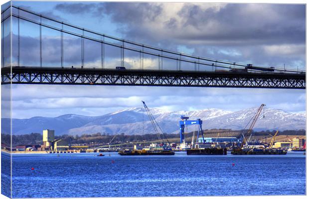 New Forth Crossing - 15 February 2013 Canvas Print by Tom Gomez