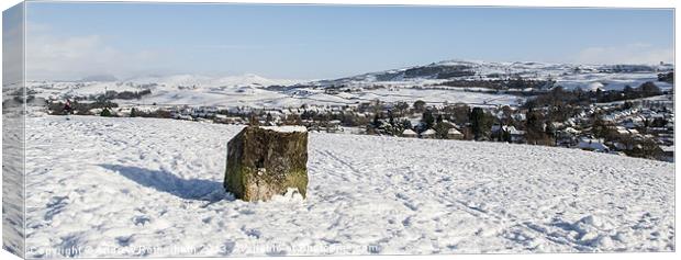 Snow on the hills Canvas Print by Andrew Rotherham
