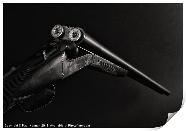 12 Gauge Shotgun Print by Paul Holman Photography