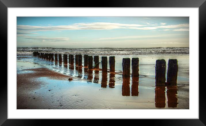Tides Out Framed Mounted Print by Vicky Mitchell