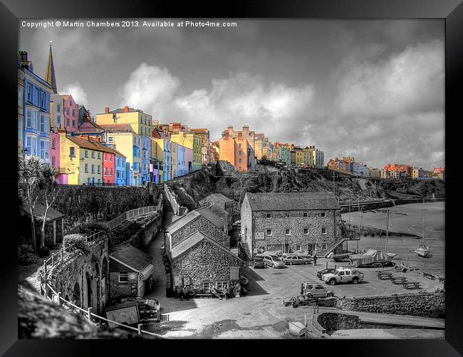 Tenby, The Sailing Club Framed Print by Martin Chambers
