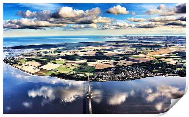 Fife Aerial View Print by robert garside