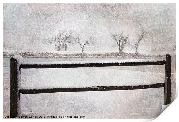 Days of Winter Print by Betty LaRue