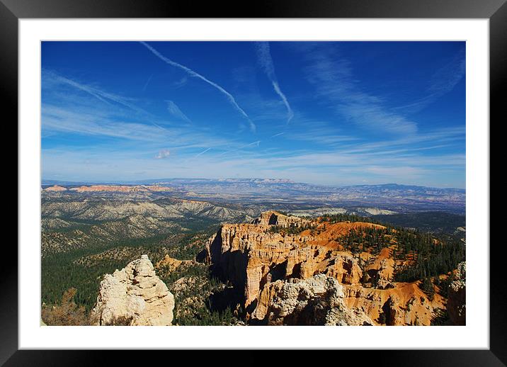 Bryce with a view Framed Mounted Print by Claudio Del Luongo