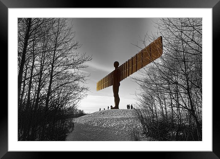 Angel of the North Framed Mounted Print by Northeast Images