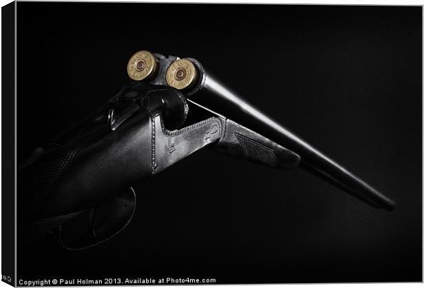 Side By Side Vintage Gun 2 Canvas Print by Paul Holman Photography
