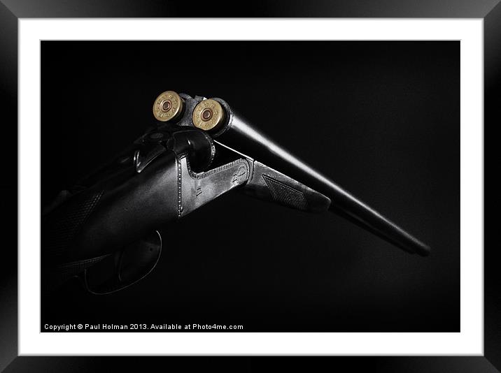 Side By Side Vintage Gun 2 Framed Mounted Print by Paul Holman Photography