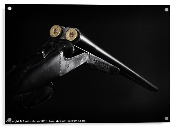 Side By Side Vintage Gun 2 Acrylic by Paul Holman Photography