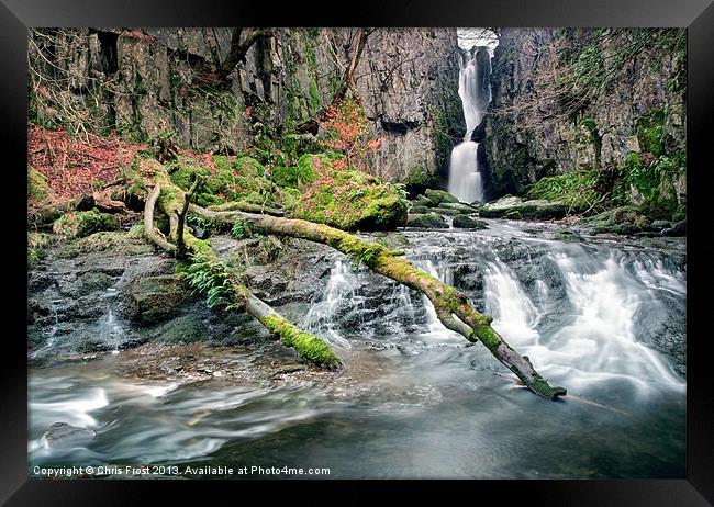 Catrigg Foss Falls Framed Print by Chris Frost