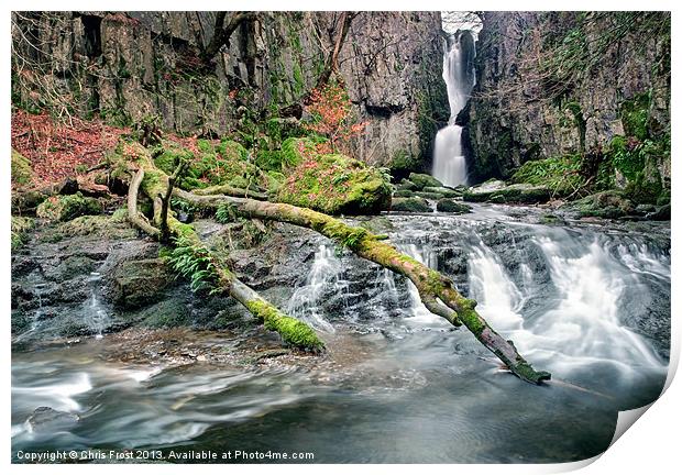 Catrigg Foss Falls Print by Chris Frost