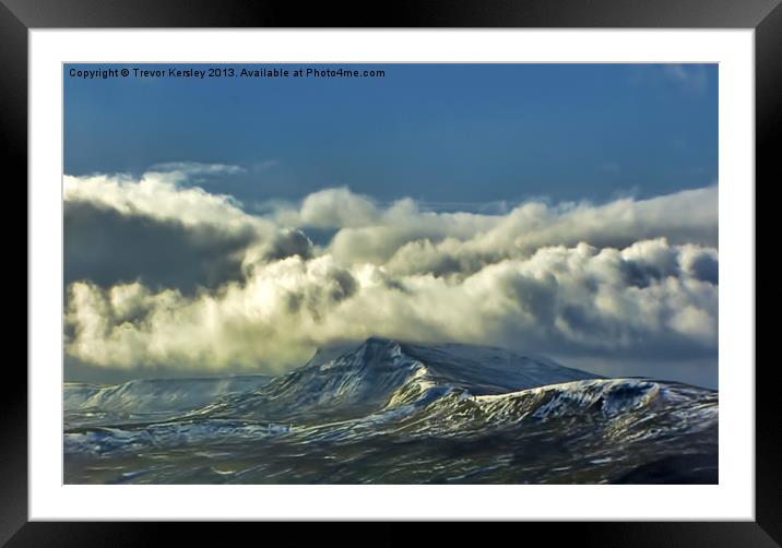 Into the Clouds Framed Mounted Print by Trevor Kersley RIP