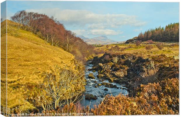 Glen Varragill river Canvas Print by Richard Smith