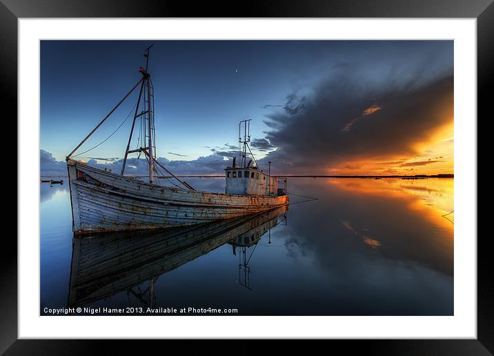 The Guiding Light Framed Mounted Print by Wight Landscapes