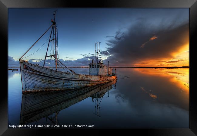 The Guiding Light Framed Print by Wight Landscapes