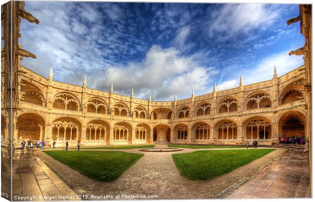 Monastery dos Jeronimos Canvas Print by Wight Landscapes