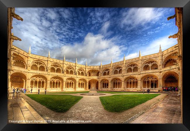 Monastery dos Jeronimos Framed Print by Wight Landscapes