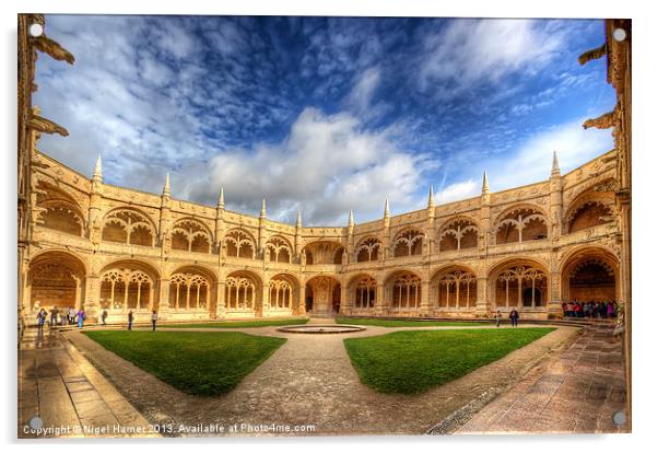 Monastery dos Jeronimos Acrylic by Wight Landscapes