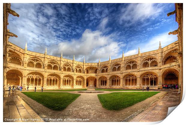 Monastery dos Jeronimos Print by Wight Landscapes