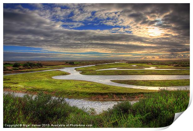 Ludo Nature Reserve Print by Wight Landscapes