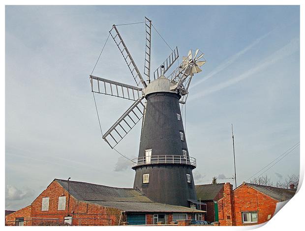 eight sailed windmill Print by Rachel & Martin Pics