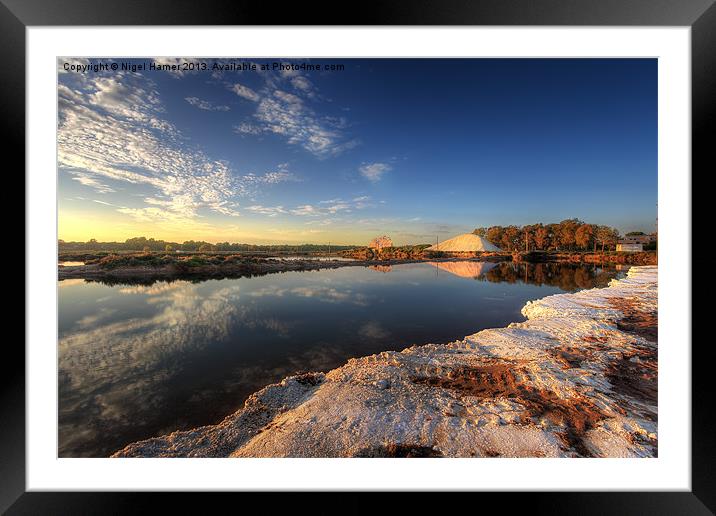 Snowfields Of Faro Framed Mounted Print by Wight Landscapes