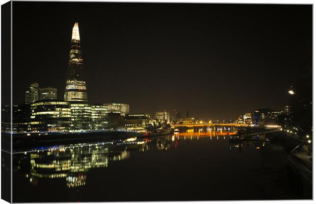 London City of Lights Canvas Print by Dean Messenger