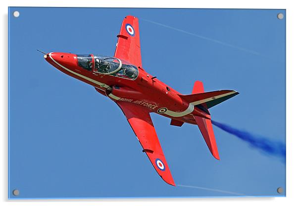 Single red arrow topside Acrylic by Rachel & Martin Pics