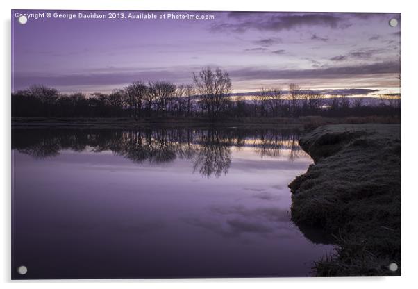 Big Waters Dawn Acrylic by George Davidson