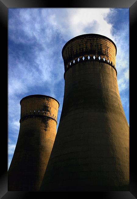 Tinsley Cooling Towers Framed Print by Darren Galpin