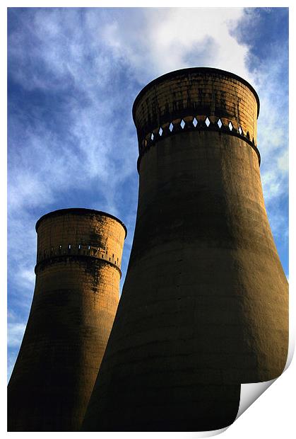 Tinsley Cooling Towers Print by Darren Galpin