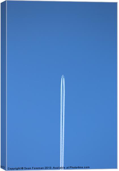 Leaving on a Jet Plan Canvas Print by Sean Foreman