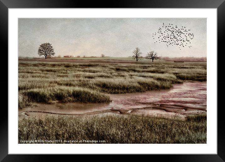 The Marsh Framed Mounted Print by Kim Slater