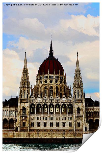 Budapest Building Print by Laura Witherden