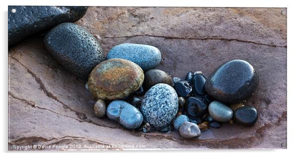 Pebbles Acrylic by David Pringle